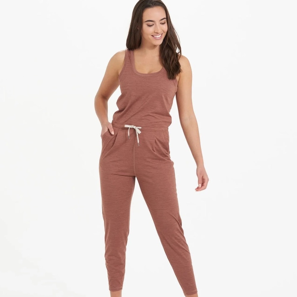 Vuori Rosewood Sleeveless Jumpsuit
